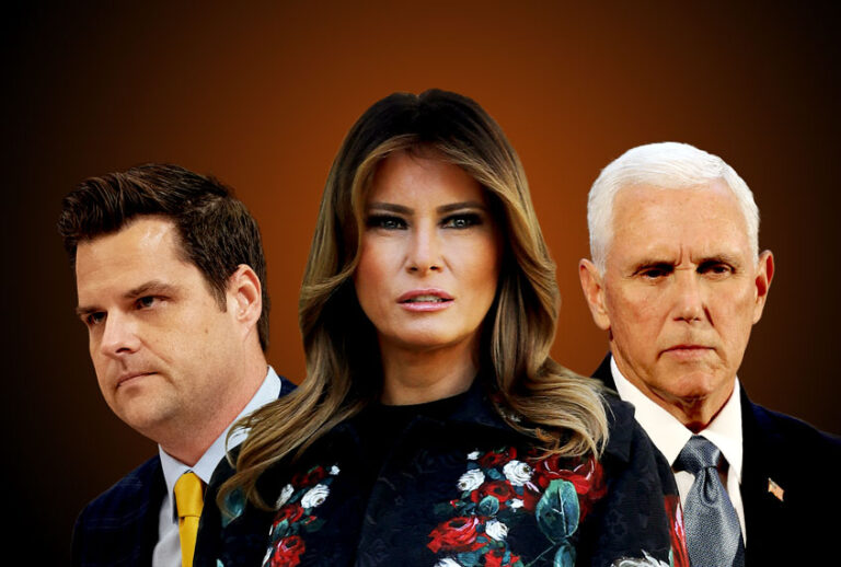 Melania Trump, Matt Gaetz, and Mike Pence (Jeff Malet Photography/Getty Images/Salon)