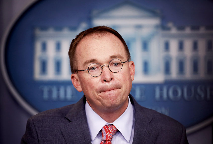 Former acting White House Chief of Staff Mick Mulvaney answers questions during a briefing at the White House October 17, 2019 in Washington, DC. (Win McNamee/Getty Images)