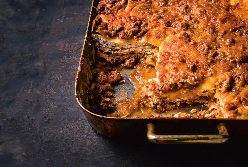 Mom’s Lasagna with Potato Noodles and Meat Sauce (Skyhorse Publishing)