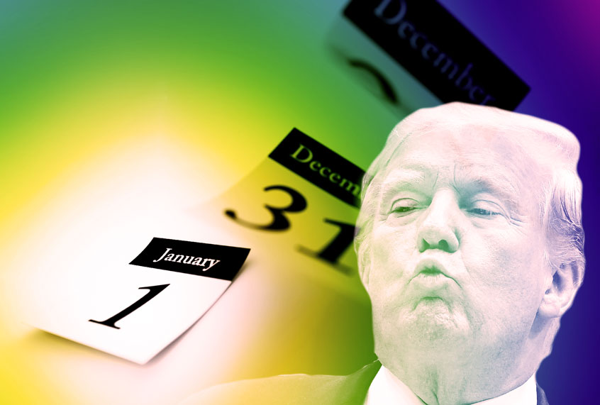 The calendar countdown and Donald Trump (Getty Images/Salon)