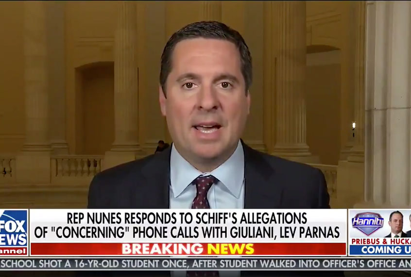 Devin Nunes on "Hannity" (Fox News)