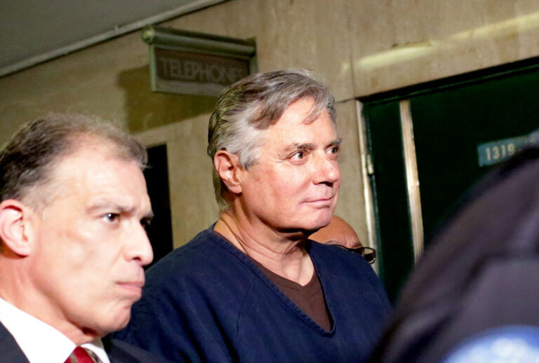 Former Trump campaign chairman Paul Manafort leaves his arraignment in Manhattan Criminal Court, on June 27, 2019 in New York City. (Yana Paskova/Getty Images)