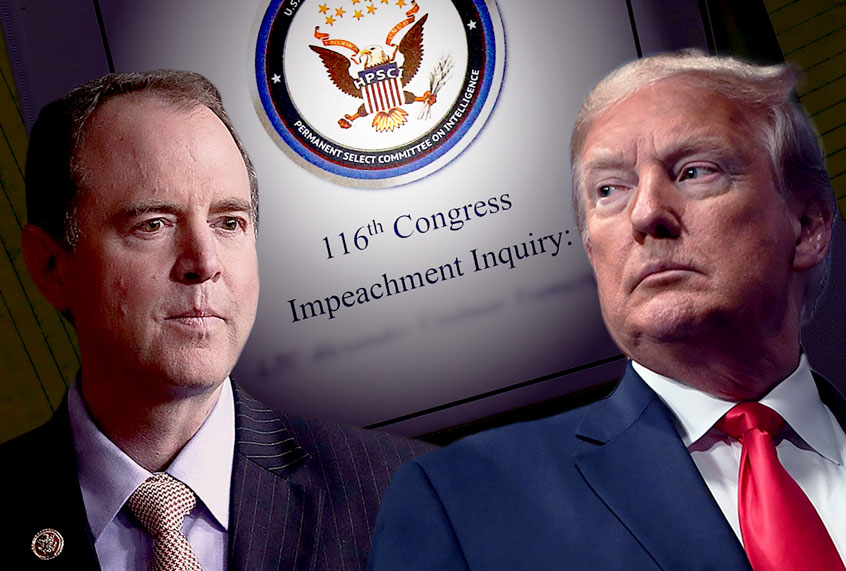 Adam Schiff and Donald Trump (Chip Somodevilla/Win McNamee/Jeremy Selwyn - WPA Pool/Getty Images/Salon)