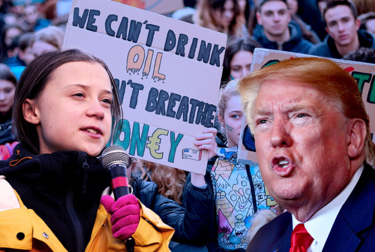 Greta Thunberg, the climate strike, and Donald Trump (Getty Images/Salon)