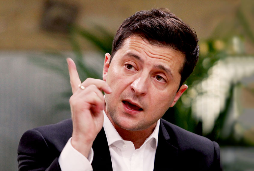 Ukrainian President Volodymyr Zelenskyy (STR/NurPhoto via Getty Images)