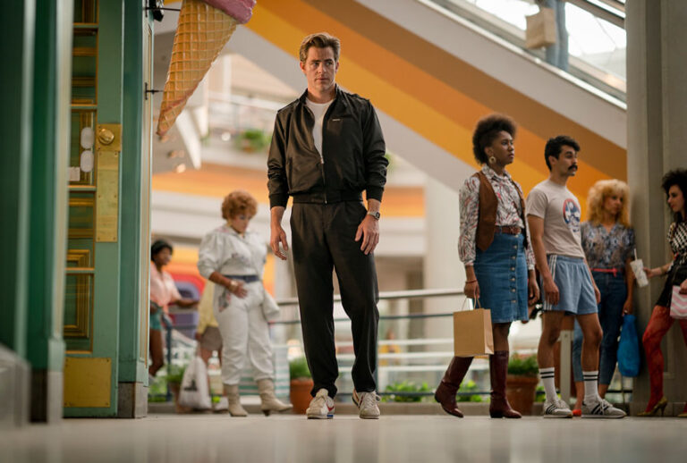 CHRIS PINE as Steve Trevor in the action adventure “WONDER WOMAN 1984,” a Warner Bros. Pictures release. (Clay Enos/ ™ & © DC Comics)