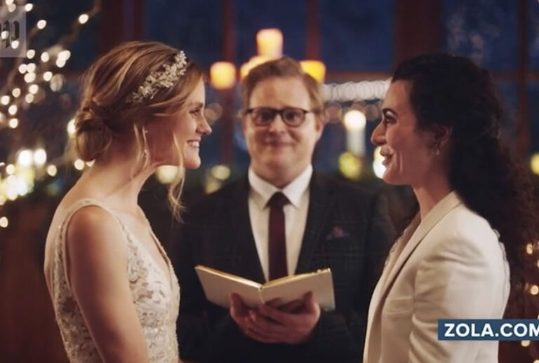 Still images from a Zola advertisement originally aired on Hallmark (Hallmark/Zola)