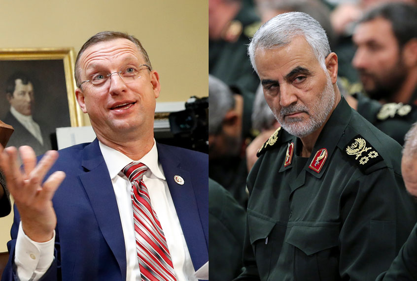 Doug Collins and Qassem Soleimani (Getty Images/AP Photo/Salon)