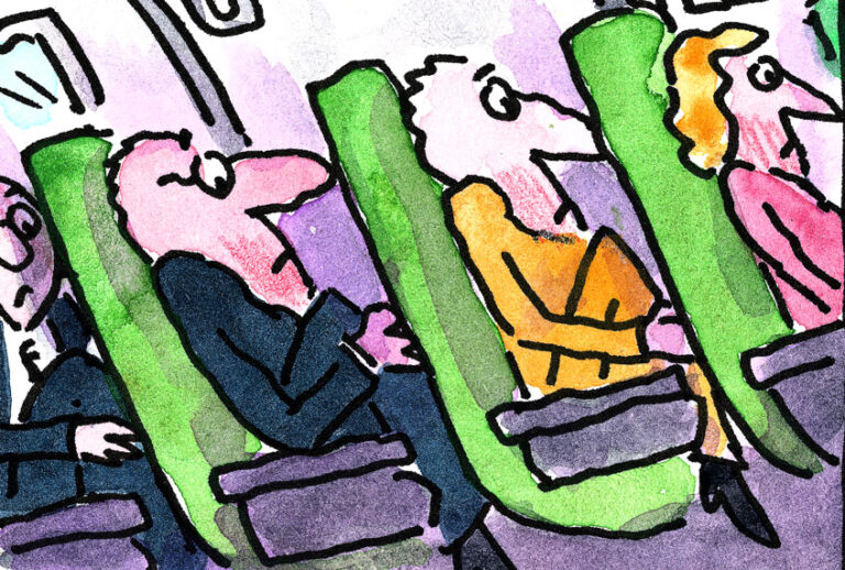 Airplane travel illustration (Art Glazer/Getty Images)