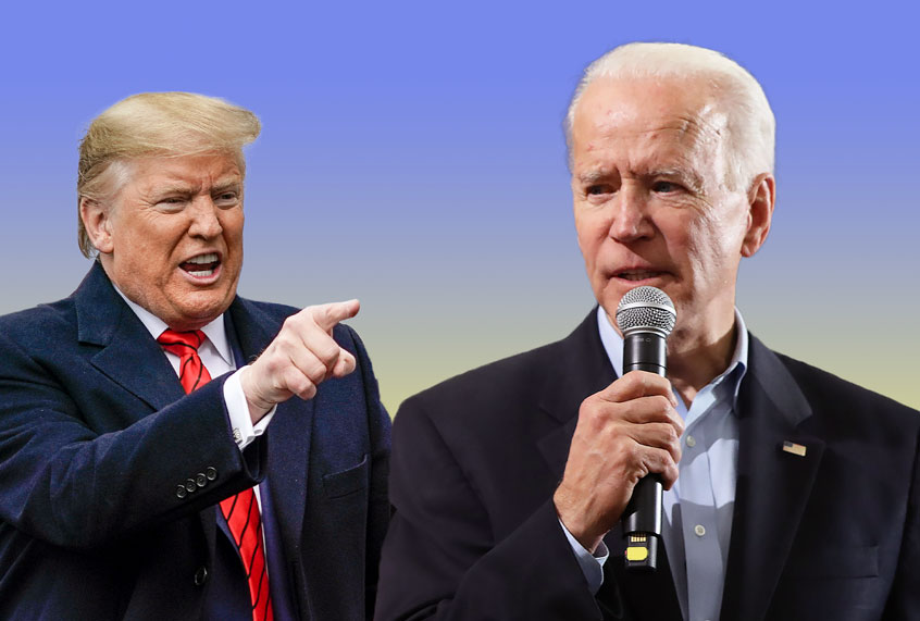 Donald Trump and Joe Biden (AP Photo/Salon)