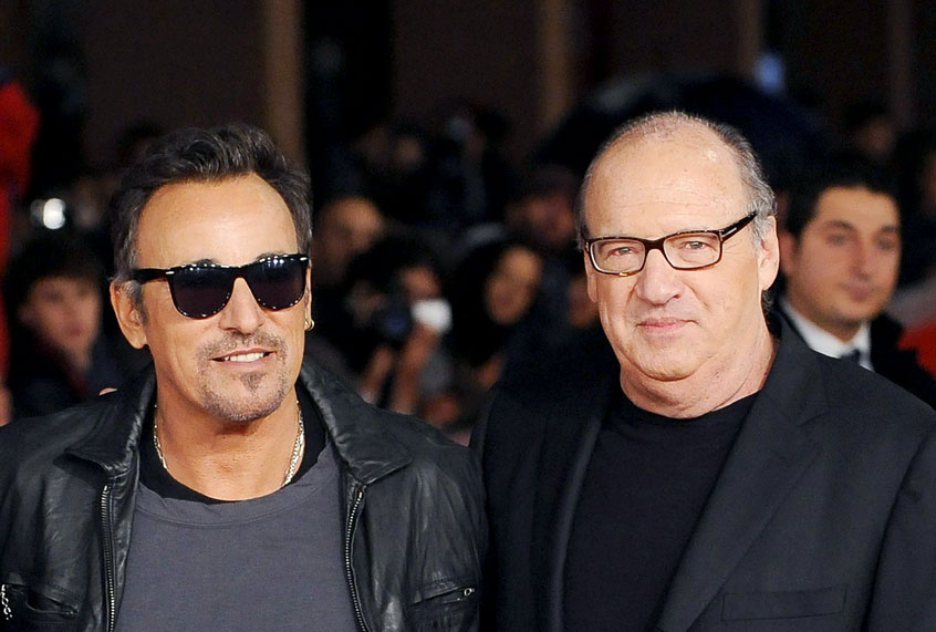 Bruce Springsteen and US producer Jon Landau arrive for the screening of the movie "The promise:The Making of Darkness on the Edge of Town " at the 5th Rome Film Festival in Rome on November 1, 2010. (TIZIANA FABI/AFP via Getty Images)