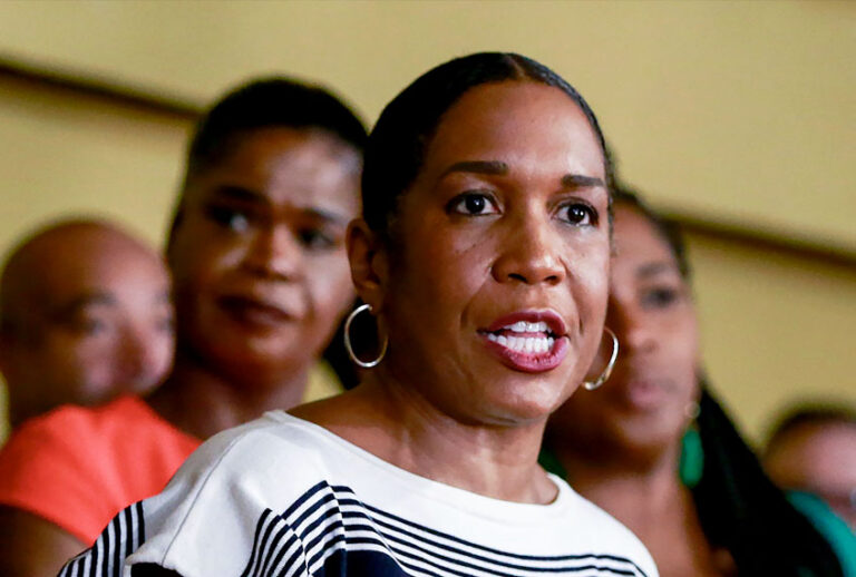 Lieutenant Gov. Juliana Stratton (AP Photo/Amr Alfiky)