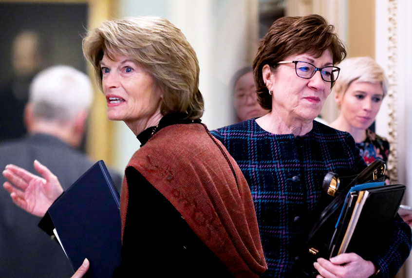 Lisa Murkowski and Susan Collins (Chip Somodevilla/Getty Images/Bill Clark/CQ-Roll Call, Inc )