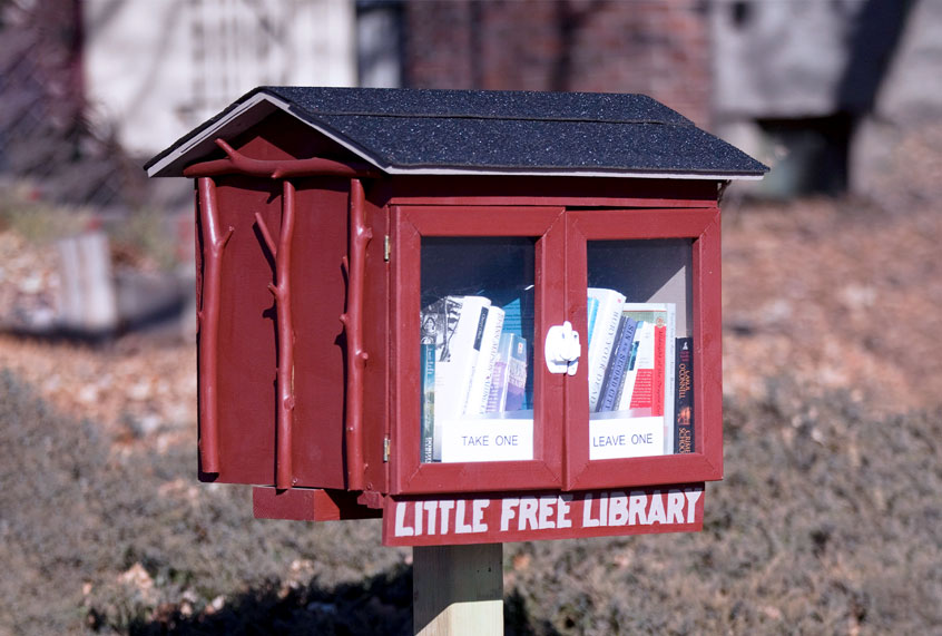 Little Free Library  Take One  Leave One. (Independent Picture Service/Universal Images Group via Getty Images)