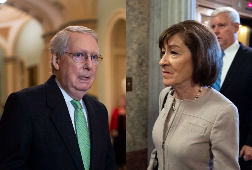 Mitch McConnell and Susan Collins (Getty Images/Salon)