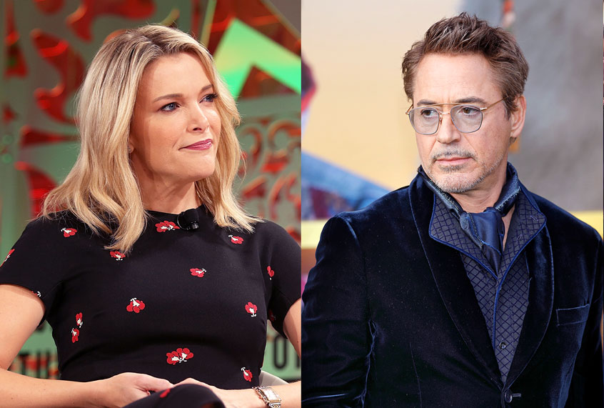 Megyn Kelly and Robert Downey Jr. (P. Lehman / Barcroft Media/Phillip Faraone/Getty Images)