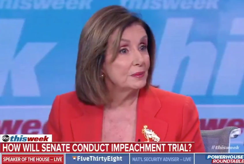 Nancy Pelosi on ABC This Week (ABC)