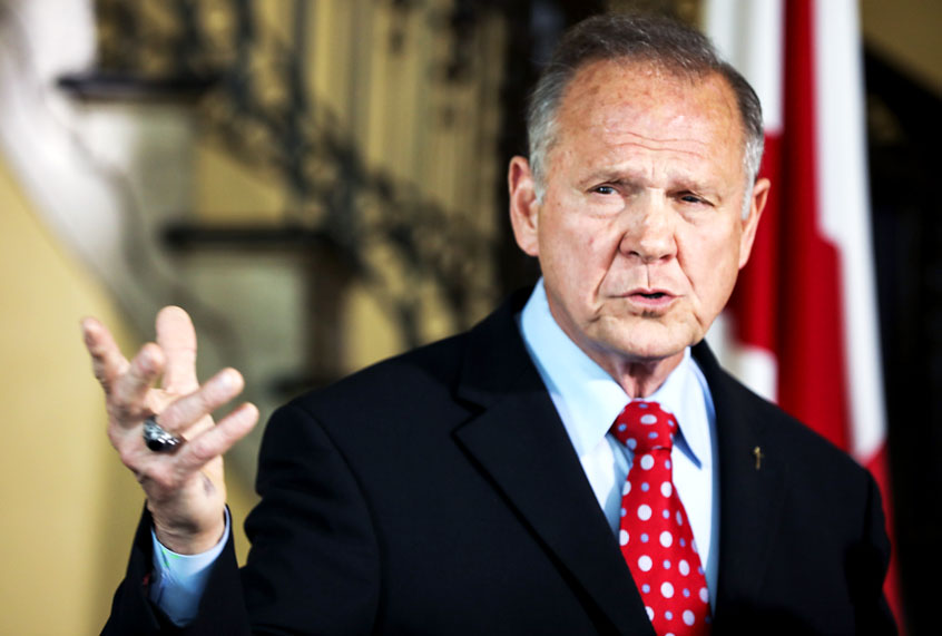 Roy Moore announces his plans to run for U.S. Senate in 2020 on June 20, 2019 in Montgomery, Alabama. Moore lost a special election in 2017 for the Senate seat against Democratic Senator Doug Jones. (Jessica McGowan/Getty Images)