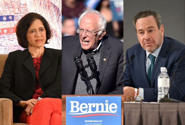 Jennifer Rubin, David Frum and Bernie Sanders (Getty Images/Salon)