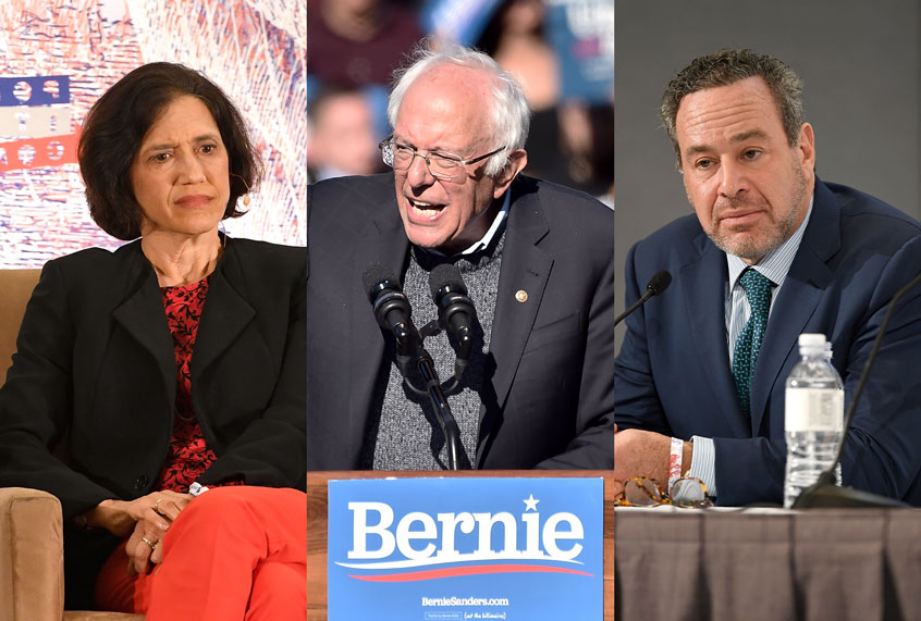 Jennifer Rubin, David Frum and Bernie Sanders (Getty Images/Salon)