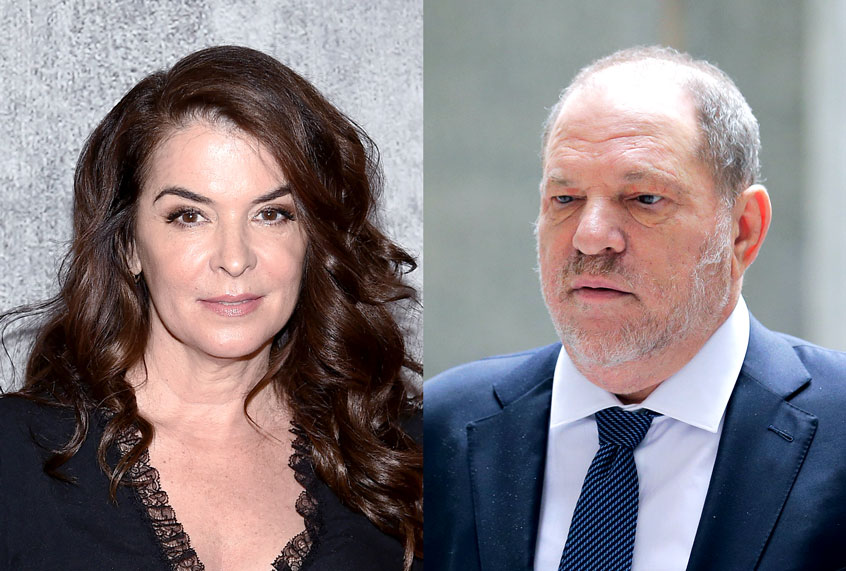 Annabella Sciorra and Harvey Weinstein (Steven Ferdman/FilmMagic/AP Photo/Seth Wenig)