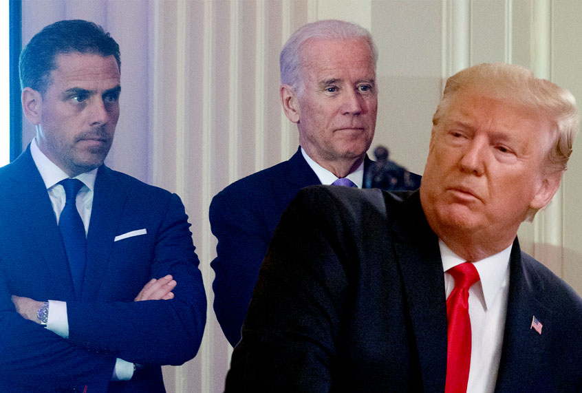 Hunter Biden, Joe Biden and Donald Trump (Getty Images/Salon)