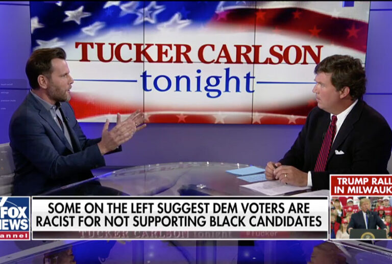 Dave Rubin and Tucker Carlson on "Tucker Carlson Tonight" (Fox News)