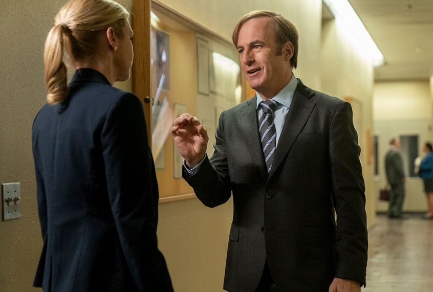 Rhea Seehorn & Bob Odenkirk in "Better Call Saul" (Warrick Page/AMC/ Sony Pictures)