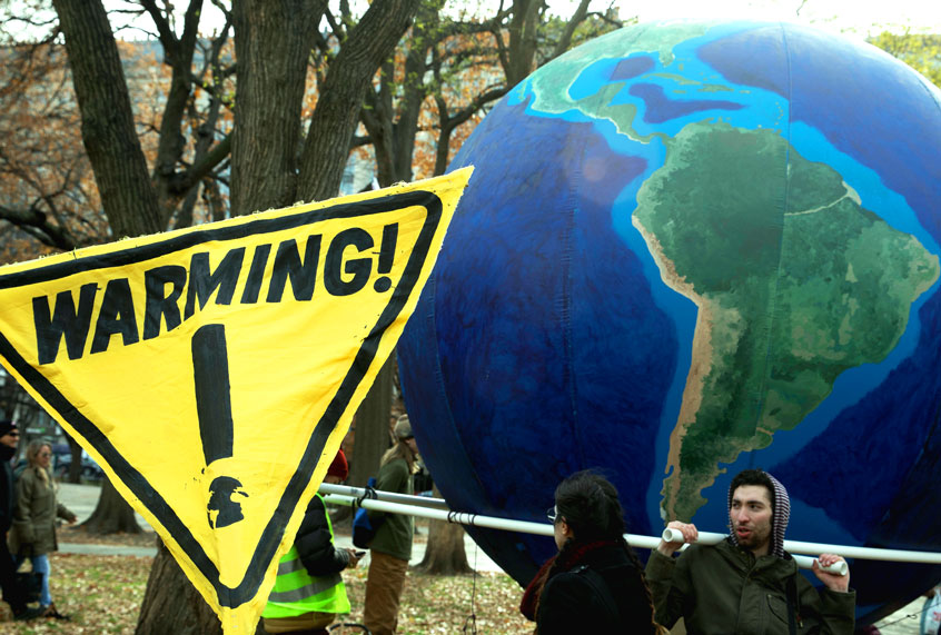 Climate Change activists gathered to protest in Washington, D.C. on Friday, December 6, 2019. (Aurora Samperio/NurPhoto via Getty Images)