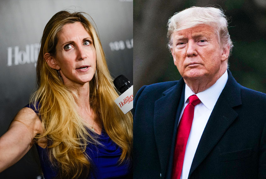 Ann Coulter and Donald Trump (Evan Agostini/Invision/AP/Sarah Silbiger/Getty Images)