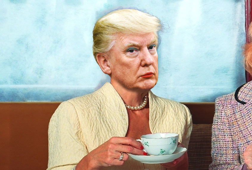 Donald Trump in polite society (Getty Images/Salon)