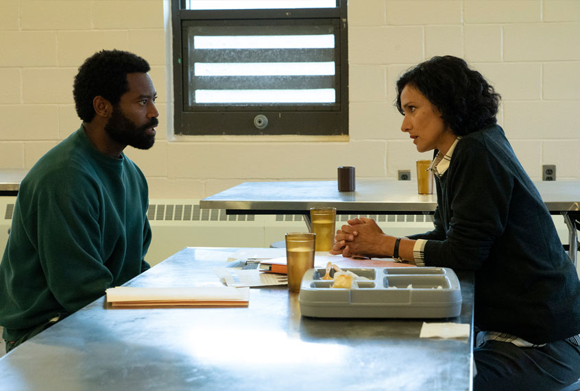 Nicholas Pinnock and Indira Varma in "For Life" (ABC/Giovanni Rufino)