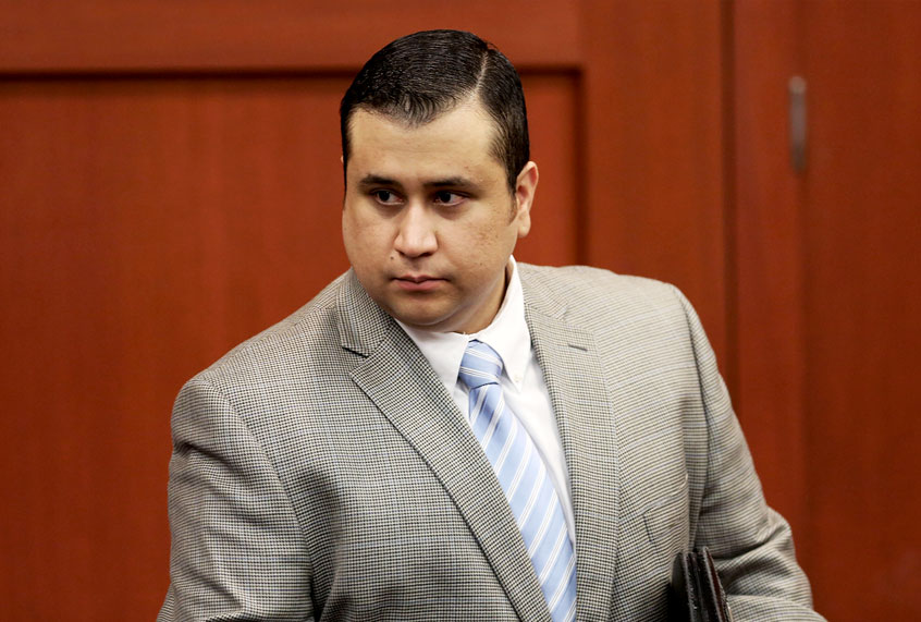 Defendant George Zimmerman arrives for his murder trial in Semimole circuit court July 11, 2013 in Sanford, Florida. Judge Debra Nelson has ruled that the jury can also consider a manslaughter charge along with the second-degree murder charge in the shooting death of Trayvon Martin. (Gary W. Green-Pool/Getty Images)