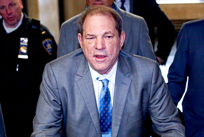Film producer Harvey Weinstein arrives to the court on February 18 2020 in New York City. Weinstein has pleaded not-guilty to five counts of rape and sexual assault, he faces a possible life sentence in prison if convicted. (Kena Betancur/Getty Images)