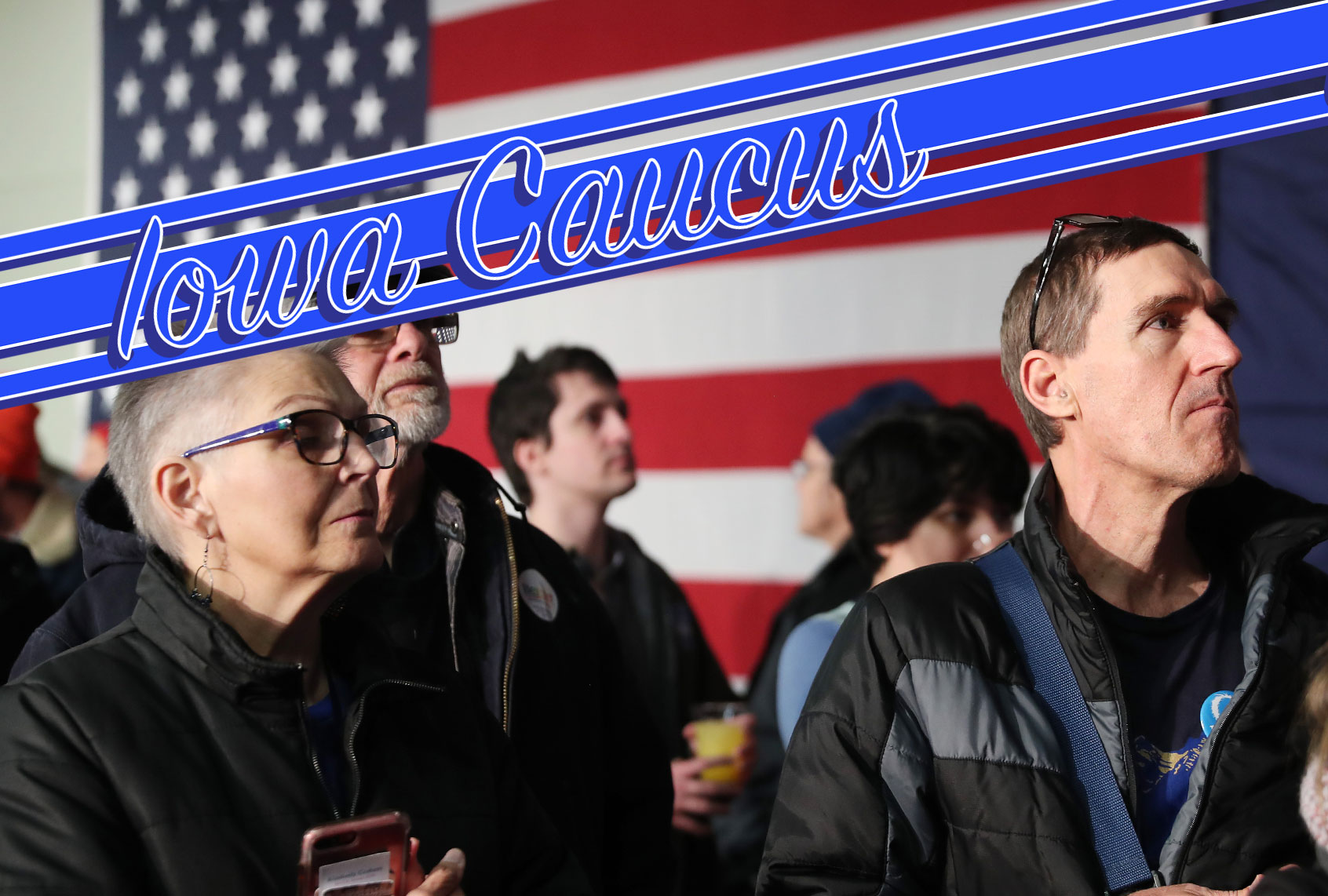 Supporters of democratic presidential candidate Sen. Bernie Sanders (I-VT) wait for results to come in at his caucus night watch party on February 03, 2020 in Des Moines, Iowa. Iowa is the first contest in the 2020 presidential nominating process with the candidates then moving on to New Hampshire. (Joe Raedle/Getty Images/Salon)