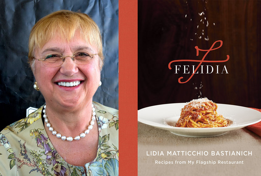 Chef Lidia Bastianich and her cookbook, "Felidia" (Getty Images/Knopf/Penguin/Salon)