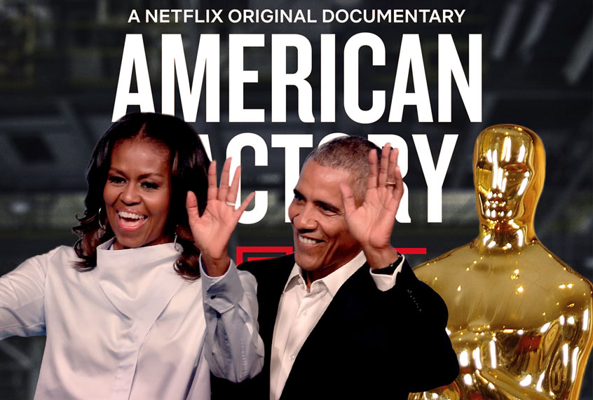 Barack and Michelle Obama / American Factory / The Oscars (Getty Images/Netflix/Salon)