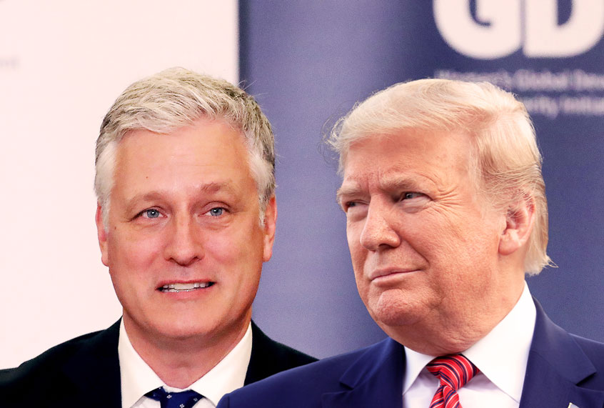 White House National Security Advisor Robert O'Brien and U.S. President Donald Trump (Getty Images/Salon)