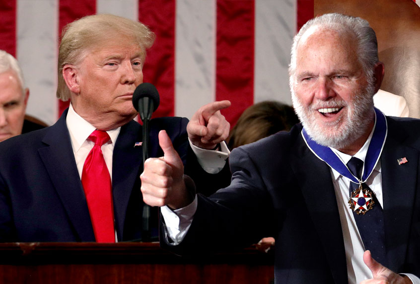 Donald Trump and Rush Limbaugh (AP Photo/Salon)