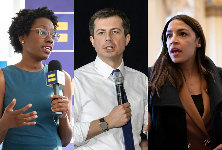 Rep. Lauren Underwood, Rep. Alexandria Ocasio-Cortez and Pete Buttigieg (AP Photo/Salon)