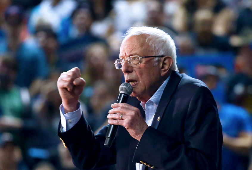 Democratic presidential candidate Sen. Bernie Sanders, I-Vt., speaks during a campaign rally Thursday, March 5, 2020, in Phoenix. (AP Photo/Ross D. Franklin)