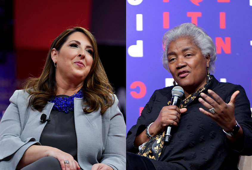 Donna Brazile and Ronna McDaniel (Ricky Carioti/The Washington Post/Jason Kempin/Getty Images)