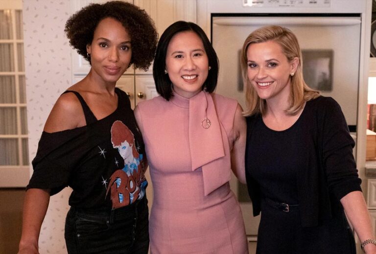Kerry Washington, Celeste Ng, and Reese Witherspoon (Hulu)