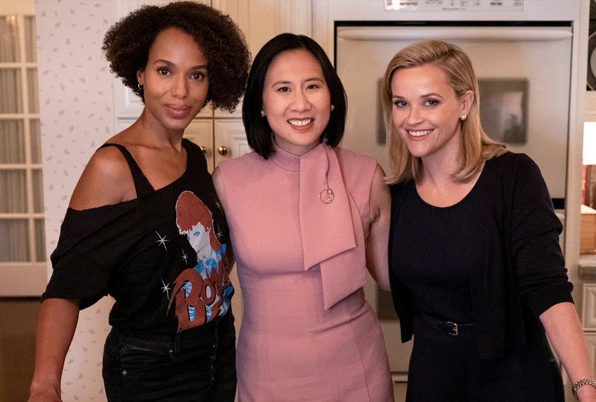 Kerry Washington, Celeste Ng, and Reese Witherspoon (Hulu)