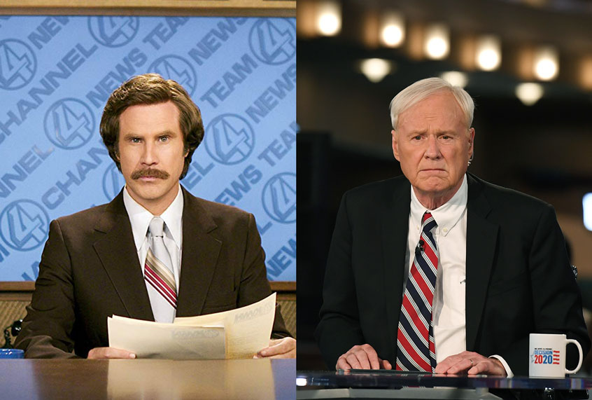 MSNBC Commentator Chris Matthews / Will Ferrell in Anchorman: The Legend of Ron Burgundy (2004) (AP Photo/Dreamworks)
