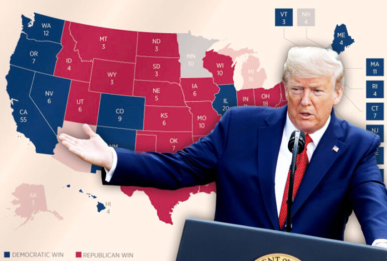 Donald Trump | An Infographic of the Electoral vote breakdown from the 2016 Presidential Election (Getty Images/AP Photo/Salon)
