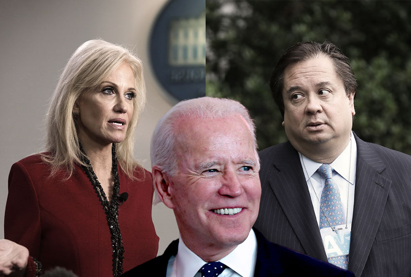 George Conway, Kellyanne Conway and Joe Biden (Getty Images/Salon)