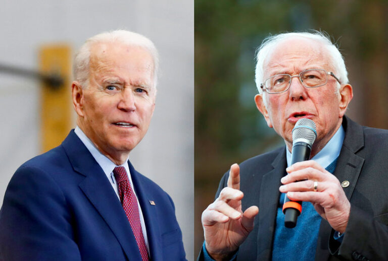 Joe Biden and Bernie Sanders (AP Photo/Salon)