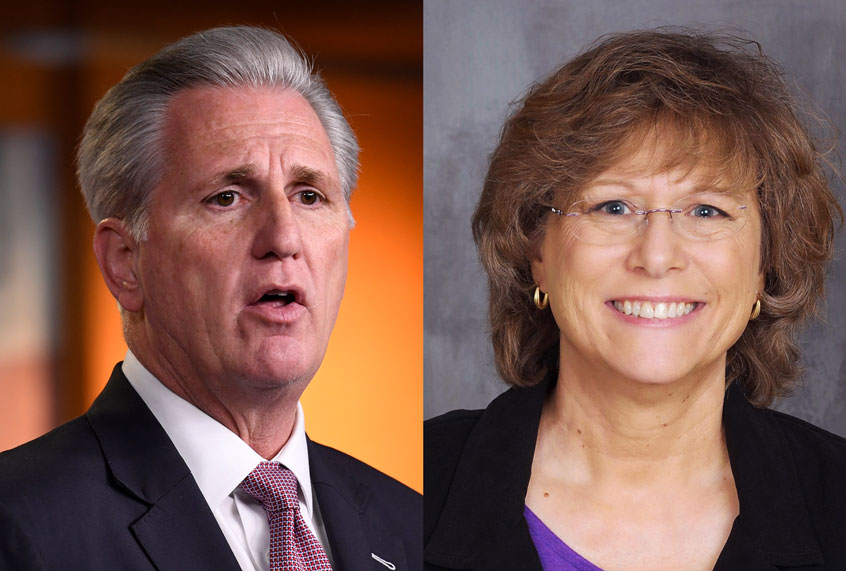 Kevin McCarthy and Kim Mangone (AP Photo/Susan Walsh/Kim Mangone Official Campaign)
