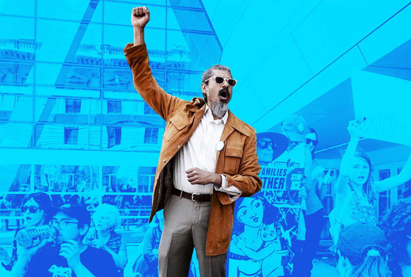 Shahid Buttar at a rally (Shahid Buttar 2020 Campaign)